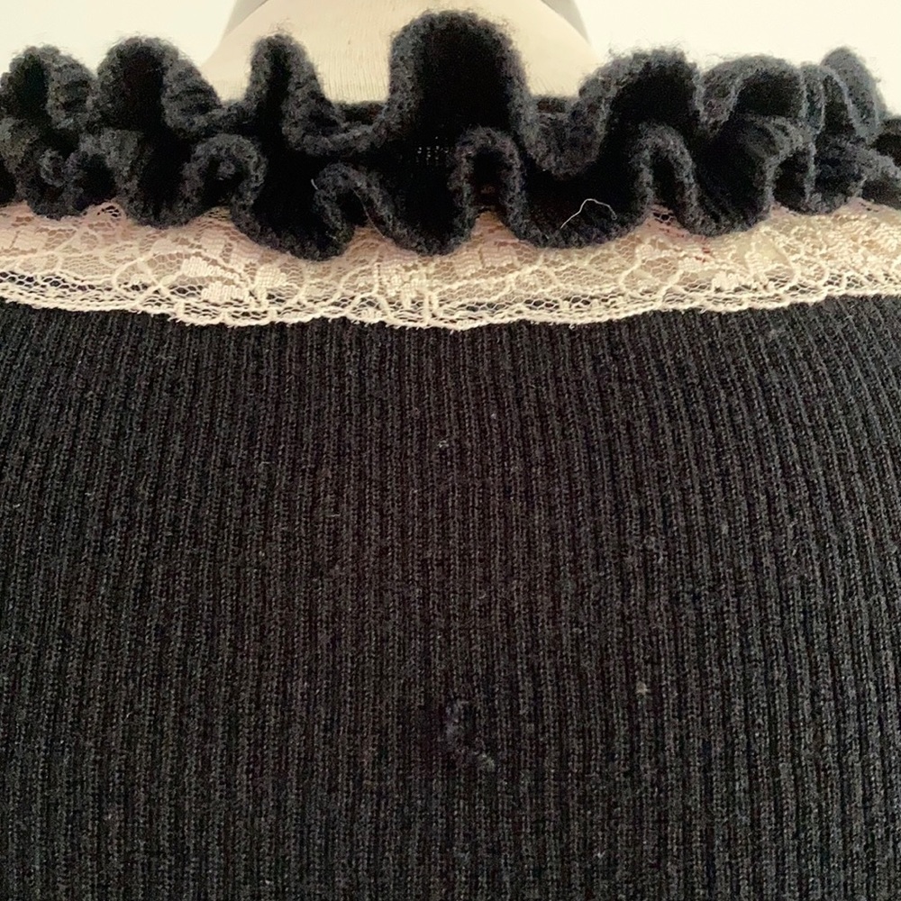 Y2k ALANNAH HILL 100% merino Cardigan with silk ties SIZE 6 - Picture 14 of 15